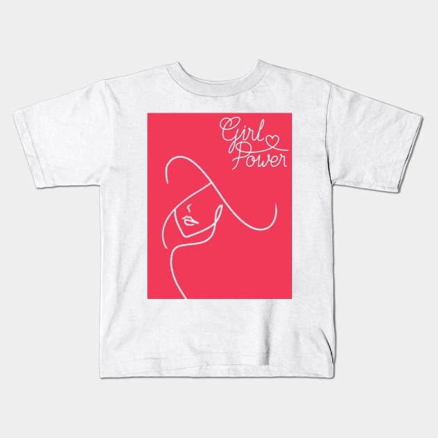 Girl power Kids T-Shirt by Saasstaff 